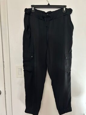 Calvin Klein Black Cargo Jogger Pants
